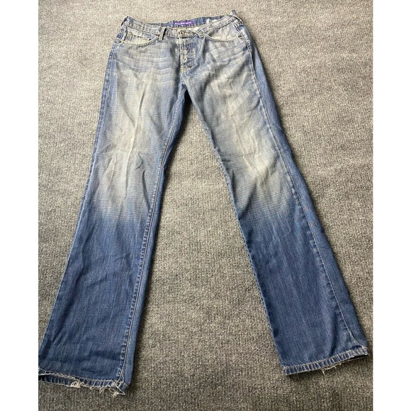 PRPS‎ Bruised Never Broken Jeans 33 Mens Blue USA Cotton Selvedge Baggy Loose - Picture 1 of 16